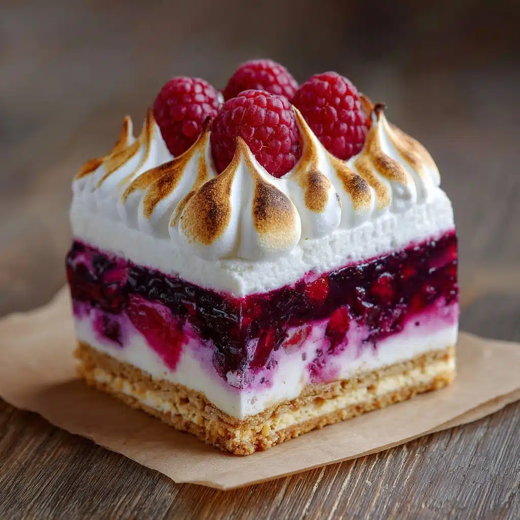 Double Raspberry Meringue Bars Recipe