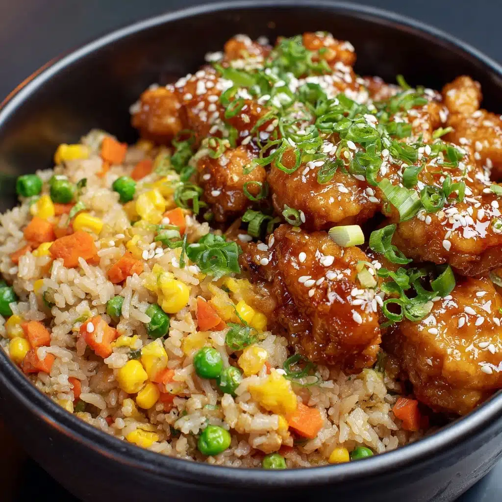 High Protein Crispy Garlic Chicken Fried Rice Recipe - Recipe Image