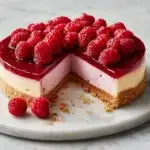 Easy Baked Raspberry Cheesecake Recipe