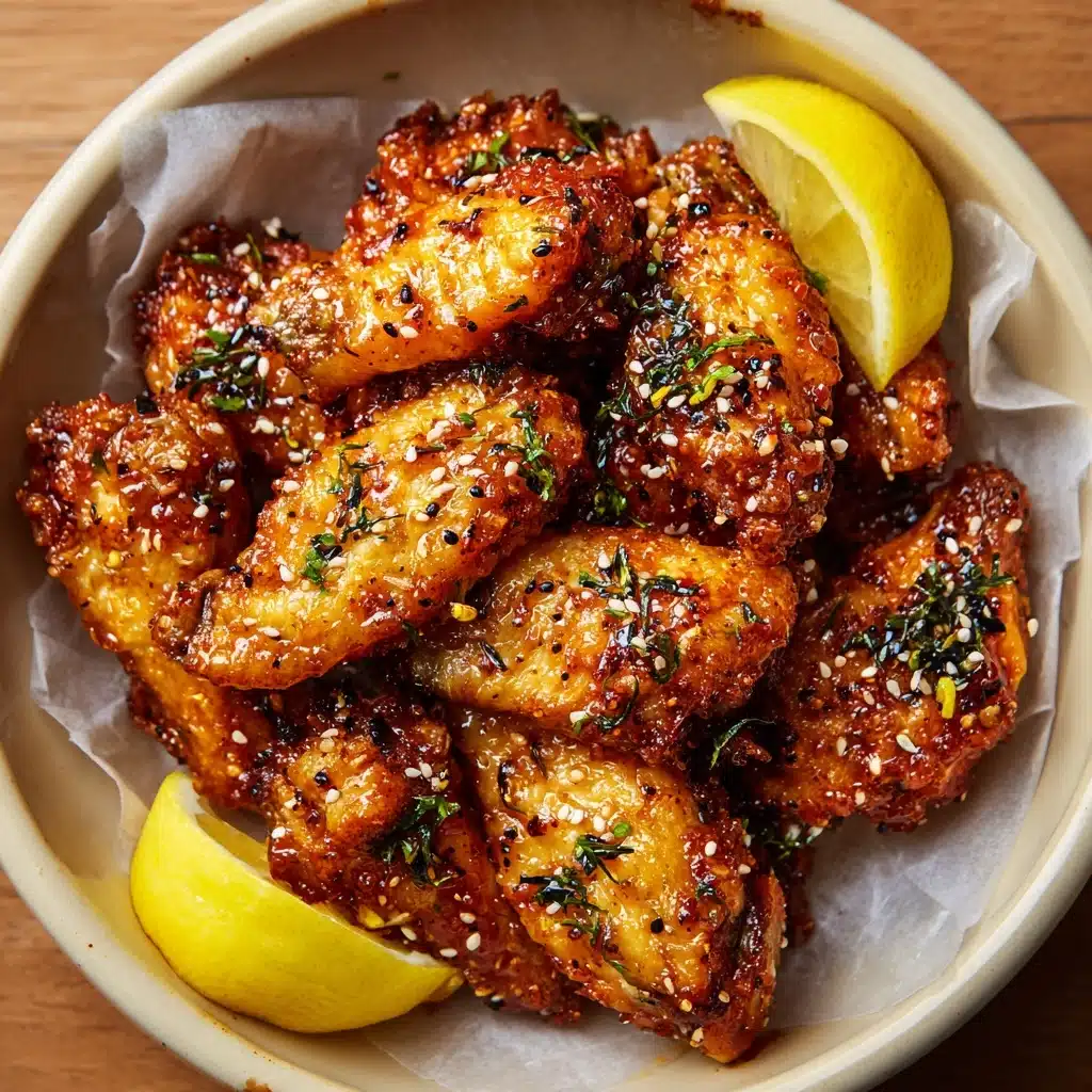 Honey Lemon Pepper Wings Recipe - Recipe Image