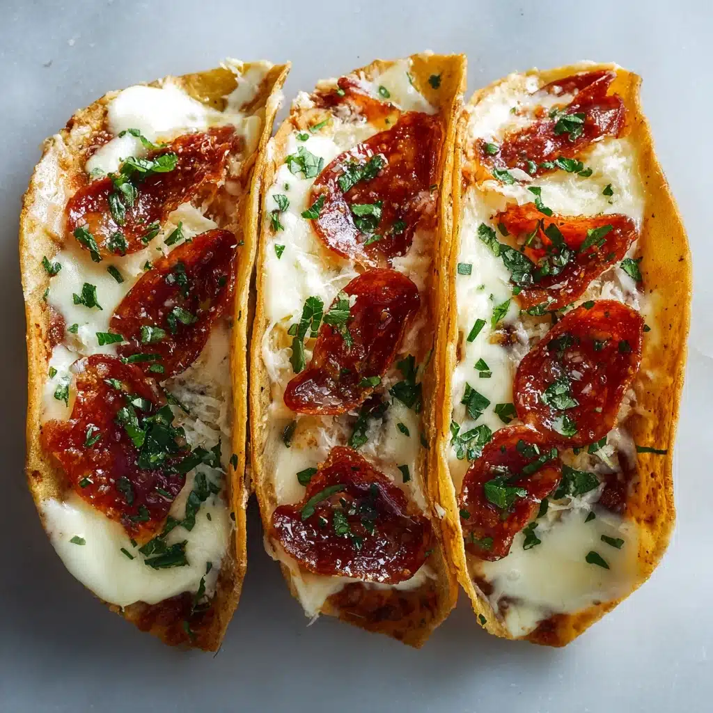 Pepperoni Pizza Tacos Recipe - Recipe Image