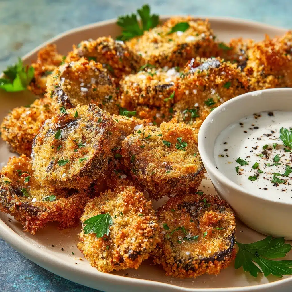 Fried Sliced Mushrooms with Ranch Recipe - Recipe Image