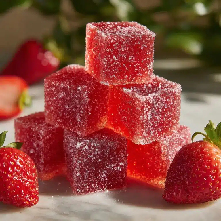 Tangy Homemade Sour Strawberry Gummies Recipe
