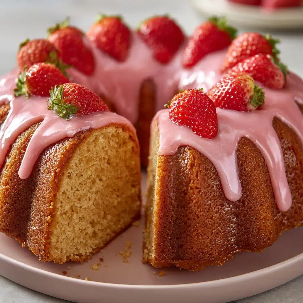 Strawberry Buttermilk Pound Cake Recipe - Recipe Image