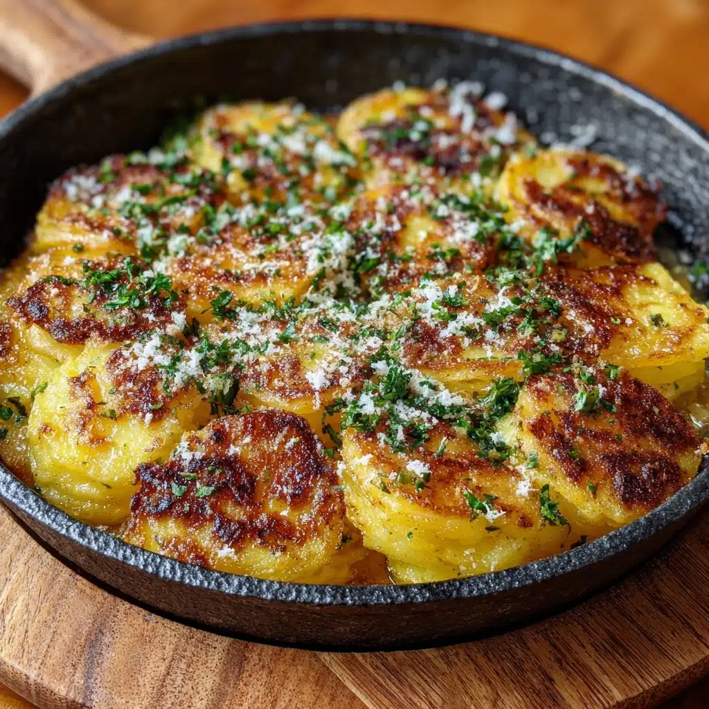 Garlic Parmesan Smashed Potatoes Recipe