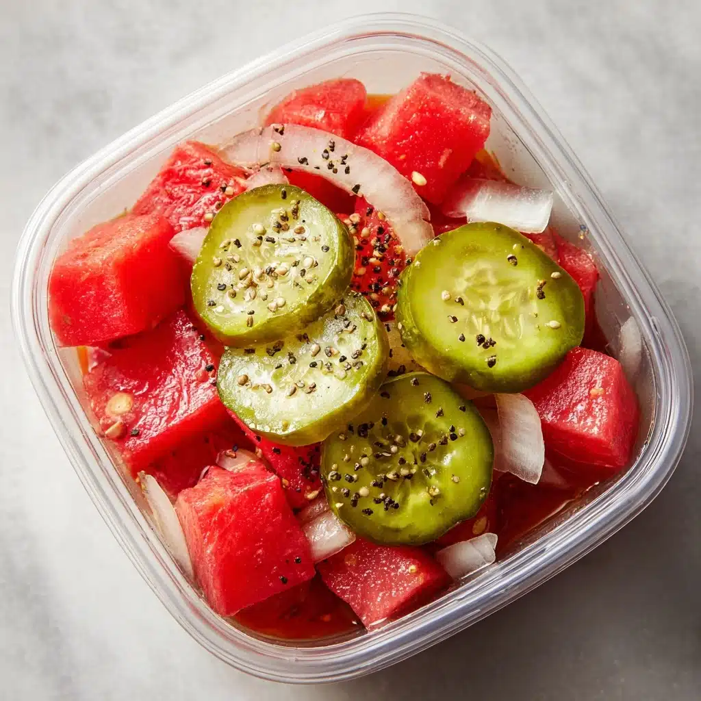 Watermelon & Pickle Snack Recipe - Recipe Image