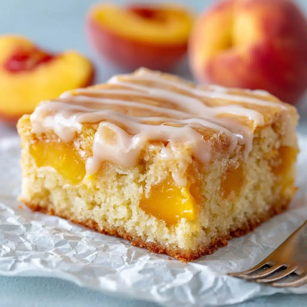 Brown Sugar Peach Cake Recipe - Recipe Image