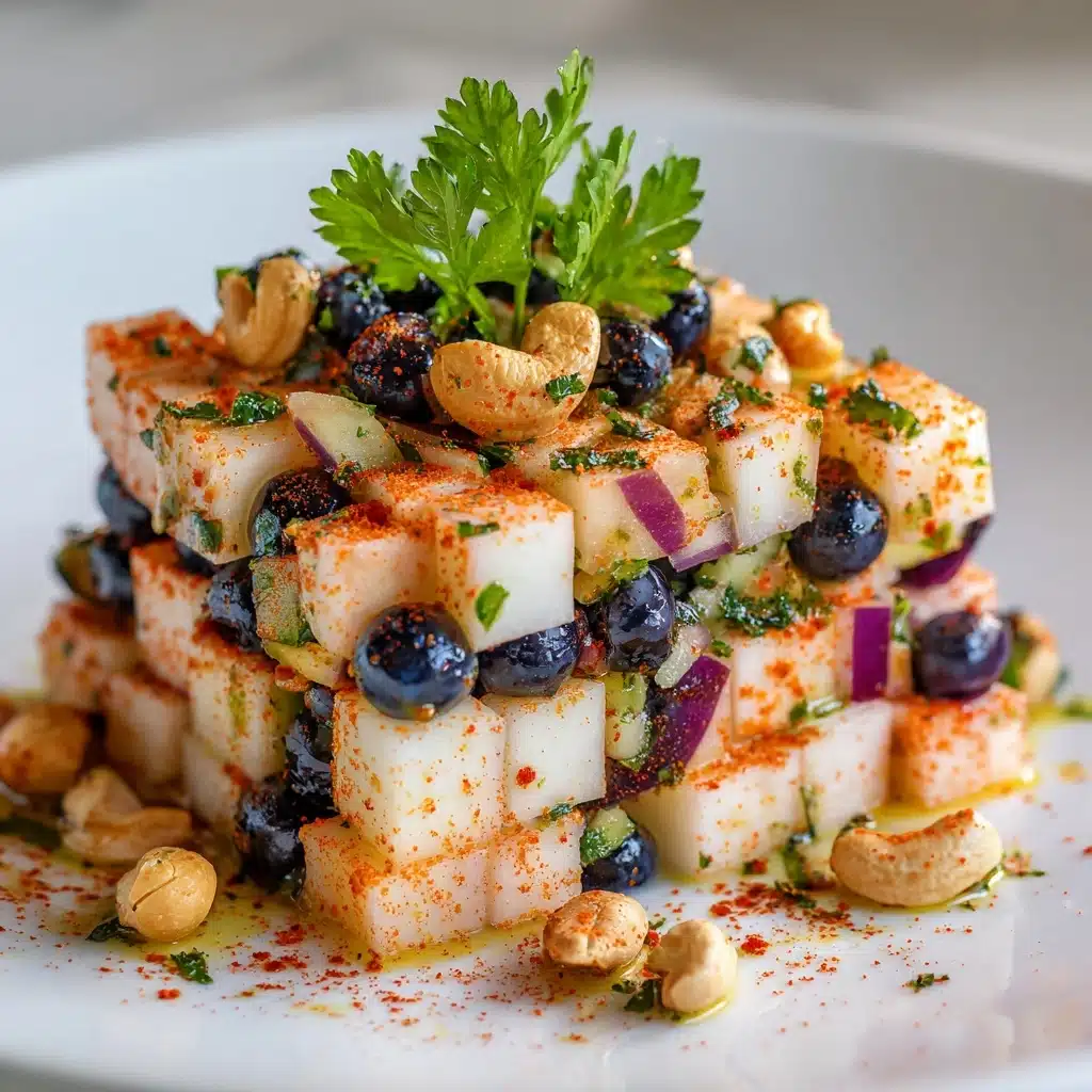 Spicy Blueberry Jicama Salad with Cashews Recipe - Recipe Image