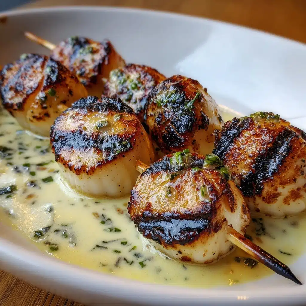 Grilled Shrimp Skewers with Garlic Butter Sauce Recipe - Recipe Image