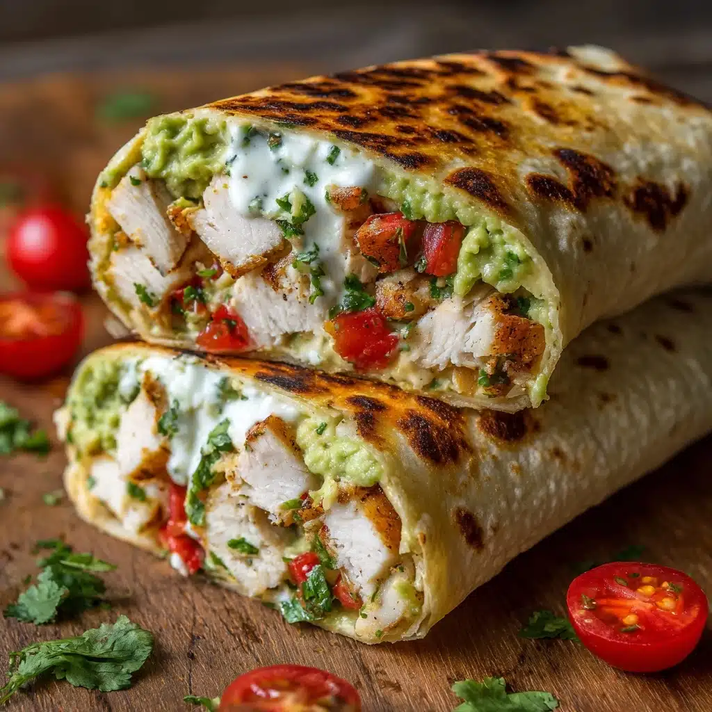 Chicken Avocado Ranch Burritos Recipe - Recipe Image