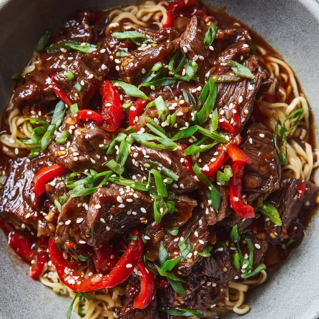 Sticky Rainbow Beef Recipe - Recipe Image