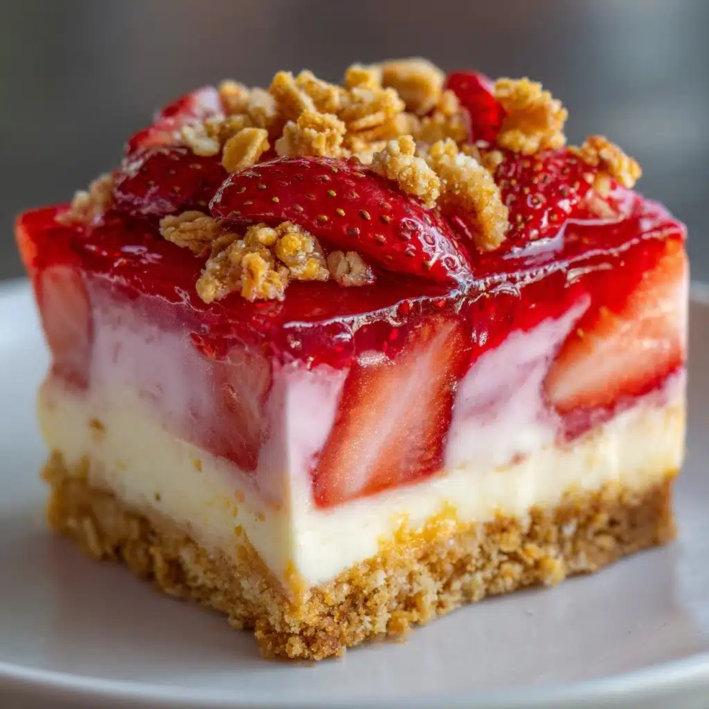 Strawberry Crunch Cheesecake Recipe - Recipe Image