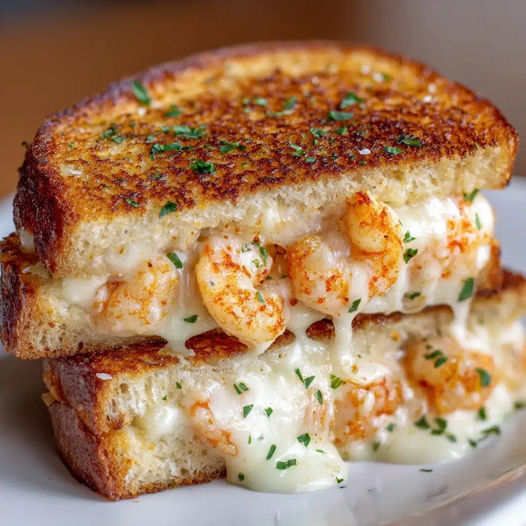 Shrimp & Cheese Grilled Sandwich Recipe - Recipe Image