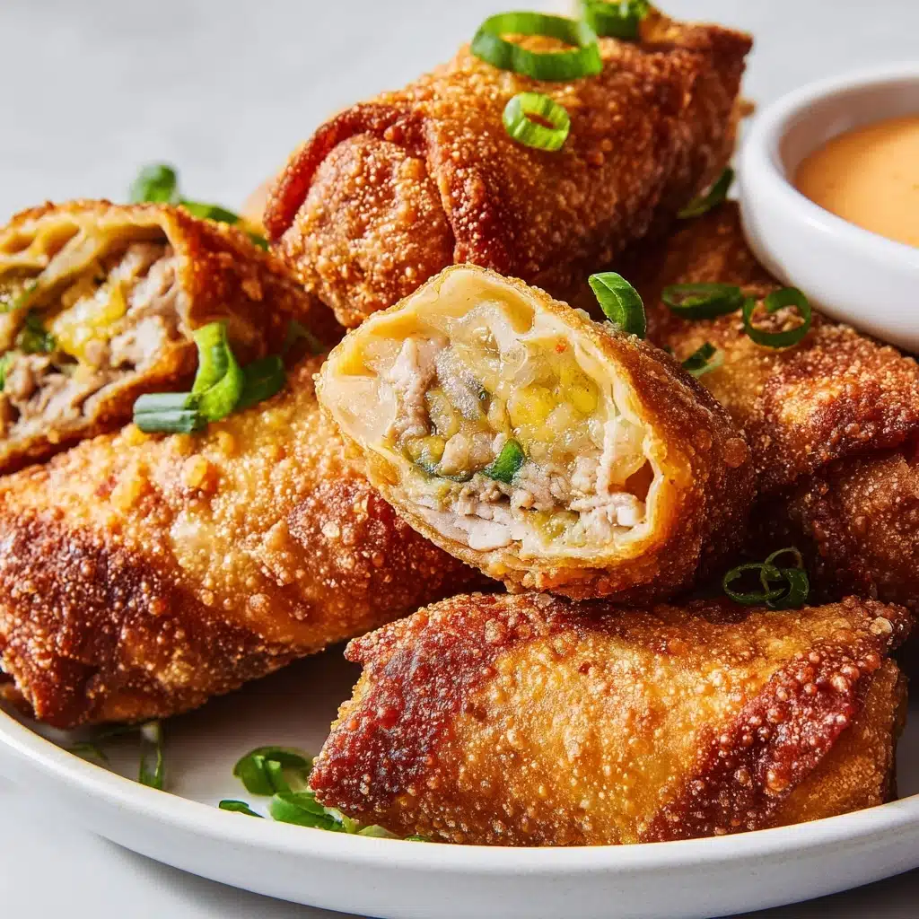 Air Fryer Crab Cake Egg Rolls with Fire Sauce Recipe - Recipe Image