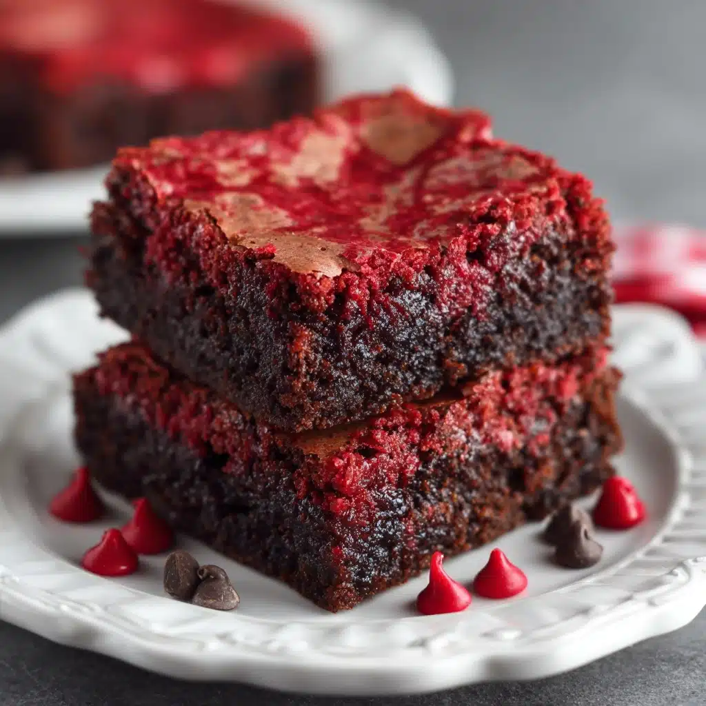 Kiss Me Red Velvet Brownies Recipe - Recipe Image