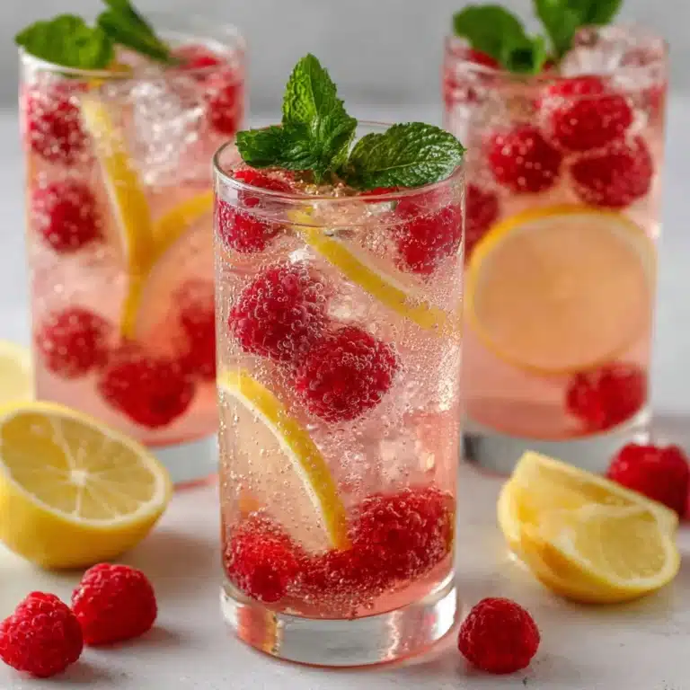 Sparkling Raspberry Lemonade: Refreshing Recipe for Summer Sips Recipe