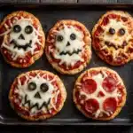 Easy Peasy Mini Halloween Pizzas Recipe