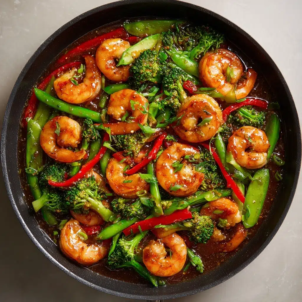 Honey Garlic Shrimp Stir Fry Recipe - Recipe Image