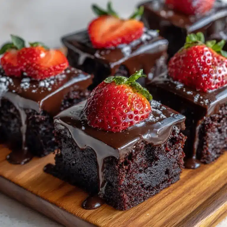 Chocolate Covered Strawberry Brownies Recipe