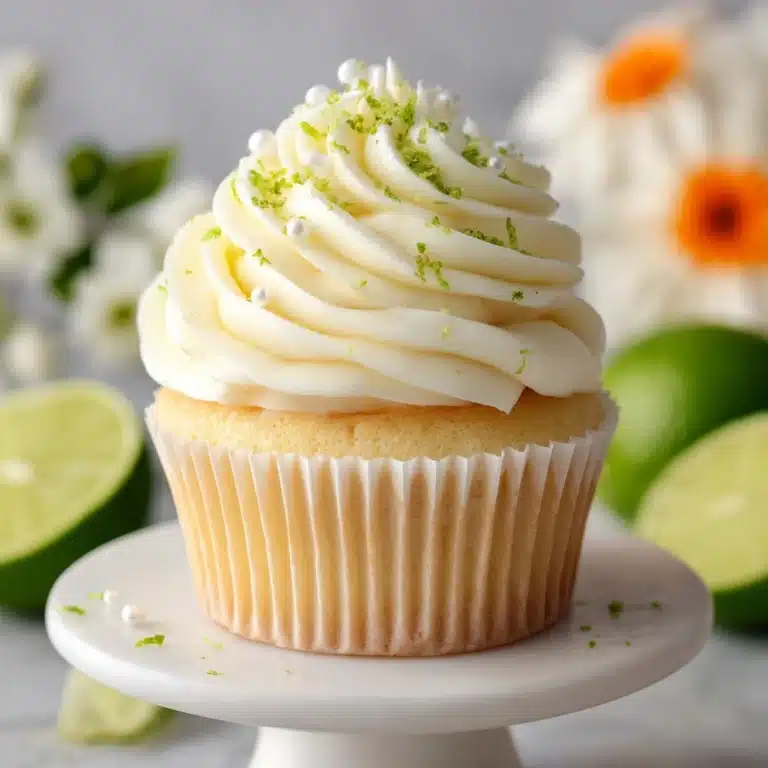 Key Lime Cupcakes Filled with Creamy Lime Frosting Recipe