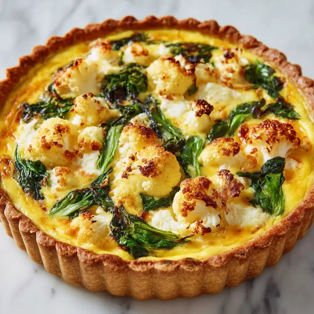 Perfect Cauliflower & Spinach Quiche Recipe - Recipe Image