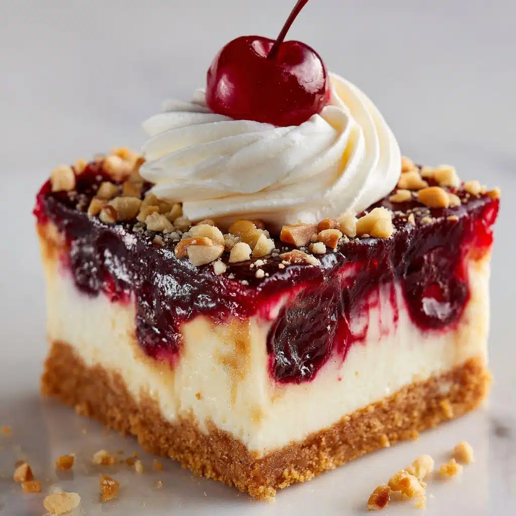 No-Bake Cherry Cheesecake Bars Recipe