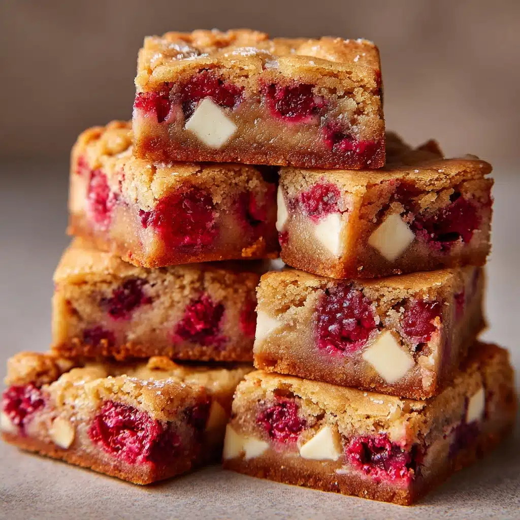 White Chocolate Raspberry Blondies Recipe - Recipe Image