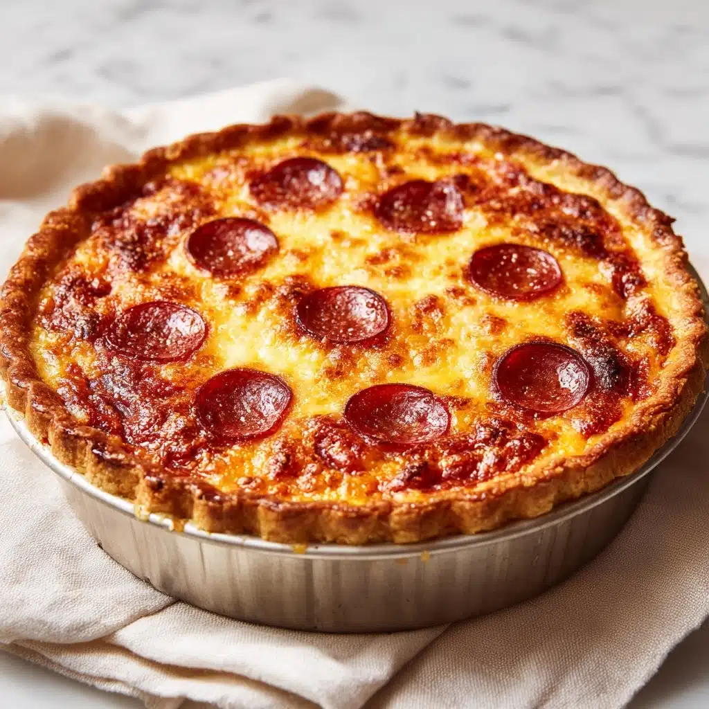 Pepperoni Pizza Quiche Recipe