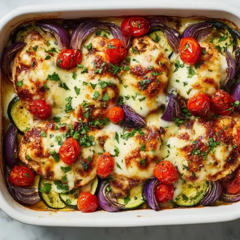 Mediterranean Chicken Zucchini Bake Recipe