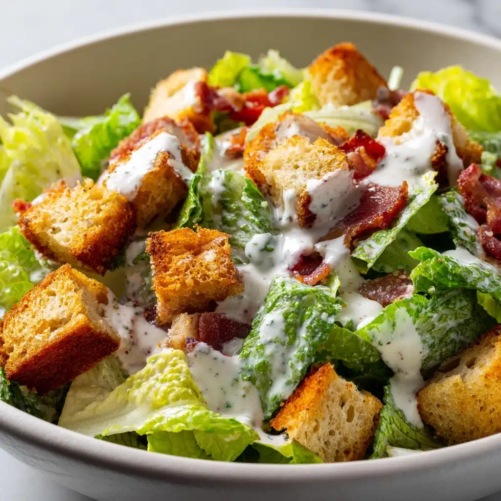 Caesar Salad with Homemade Dressing Recipe
