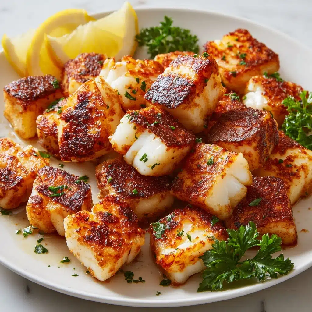 Crispy Salmon Bites Cooked in an Air Fryer Recipe - Recipe Image