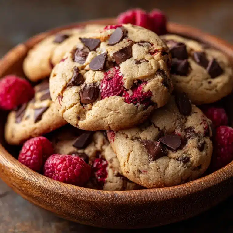 Delicious Raspberry and Chocolate Chip Cookies Recipe