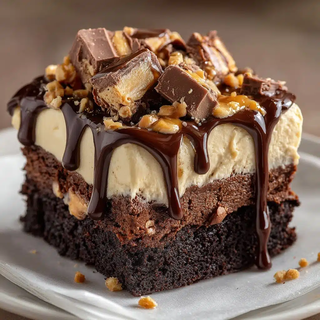 Snickers Poke Cake Recipe - Recipe Image