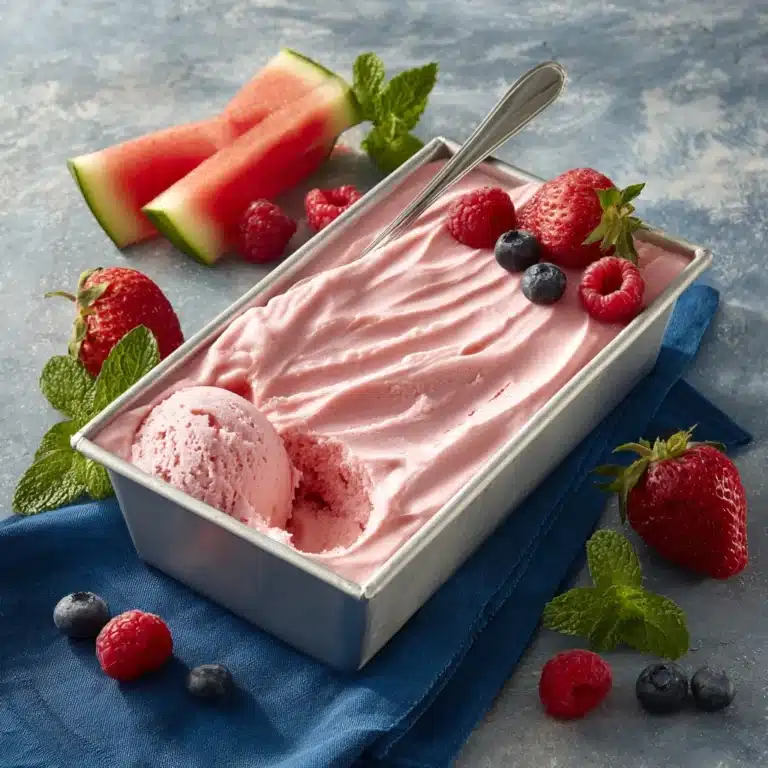 Watermelon Mint Sorbet Recipe