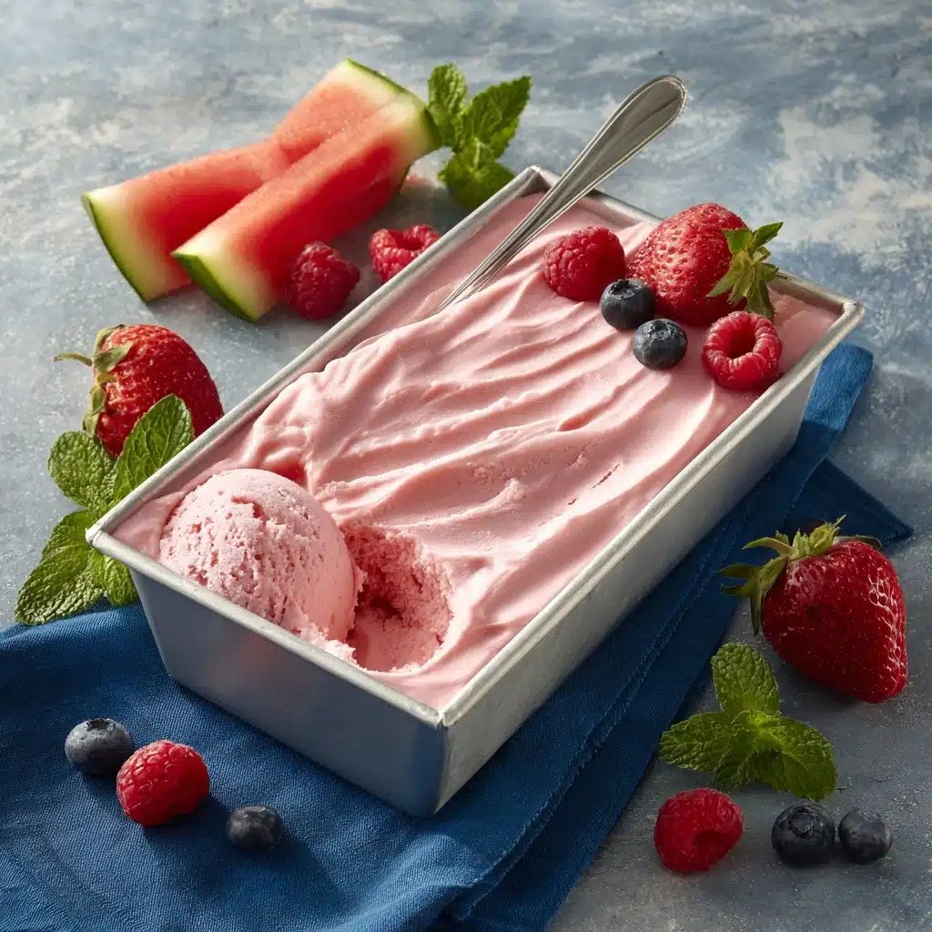 Watermelon Mint Sorbet Recipe