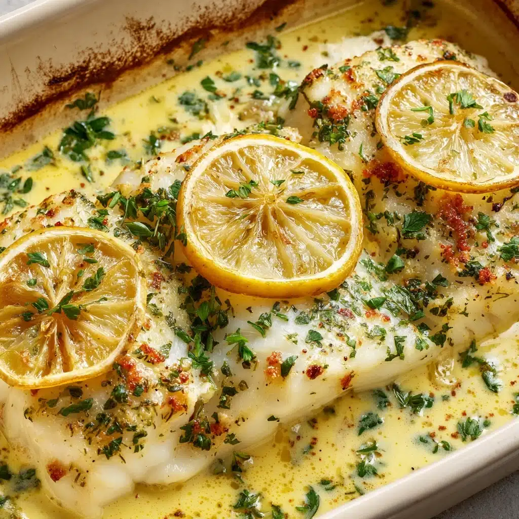 Baked Cod with Lemon and Garlic Recipe - Recipe Image