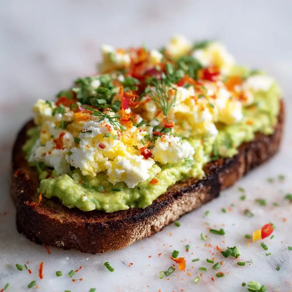 Grated Egg & Avocado Toast: An Amazing Ultimate Recipe - Recipe Image
