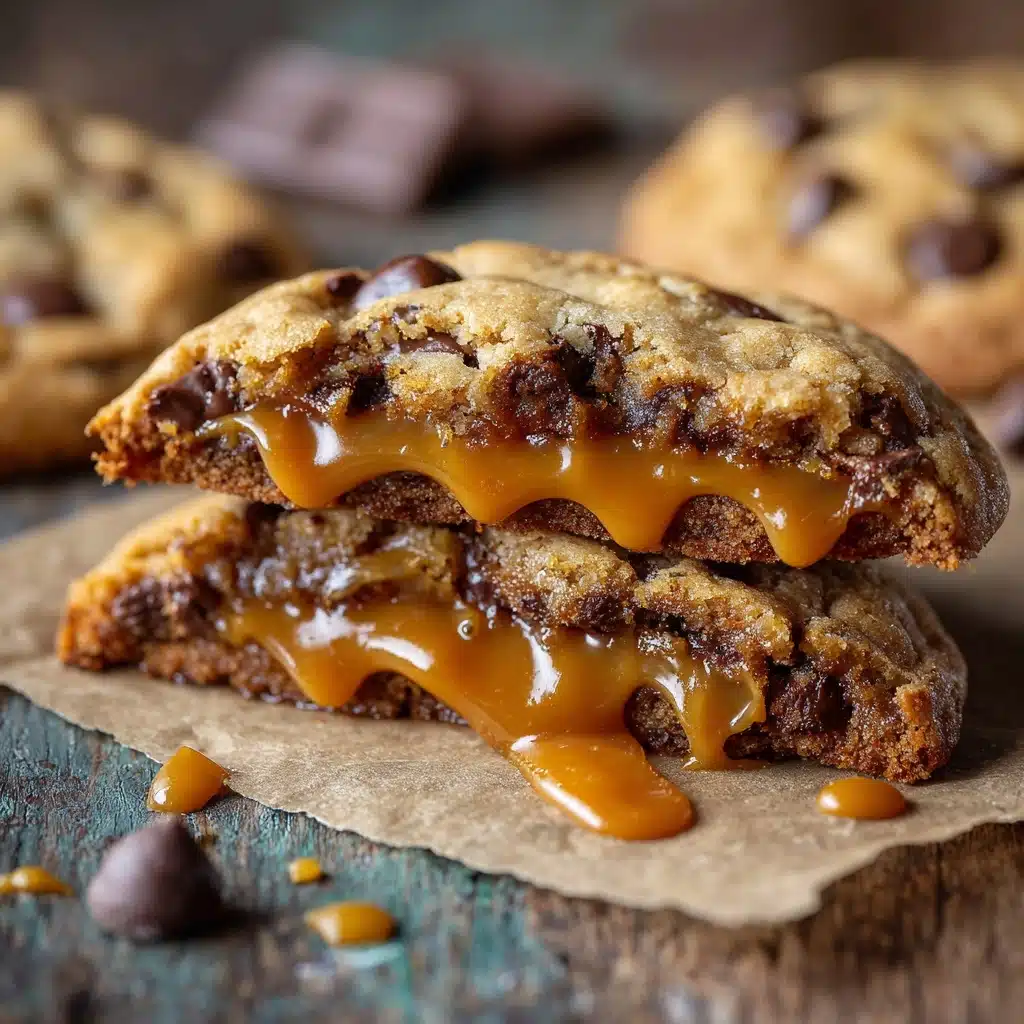 Caramel Chocolate Chip Cookies Recipe - Recipe Image