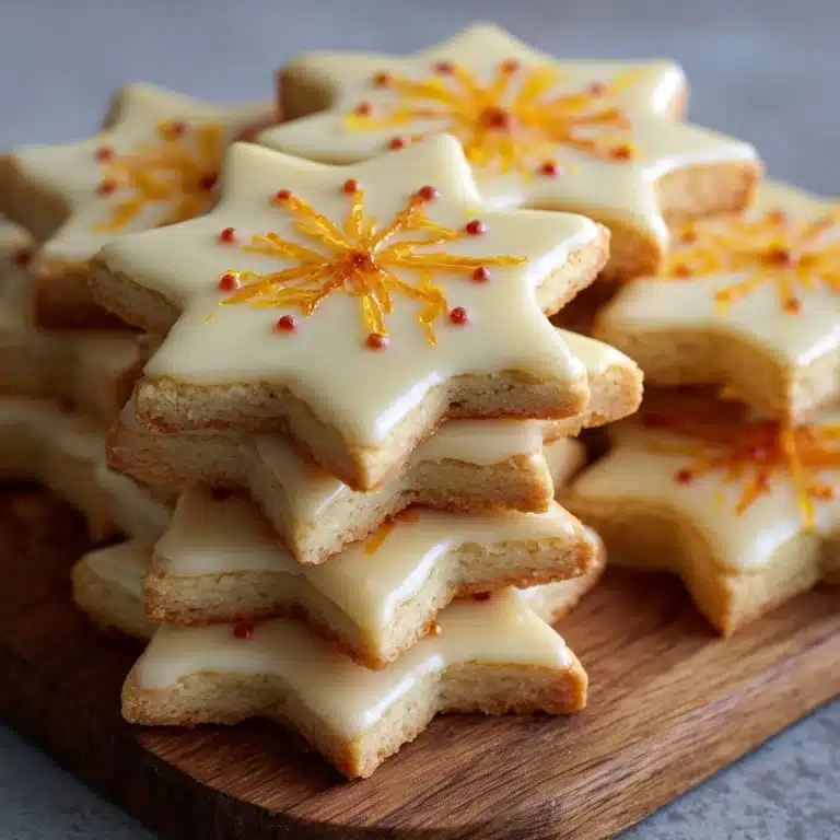 Cardamom Shortbread Cookies with Orange Glaze Recipe