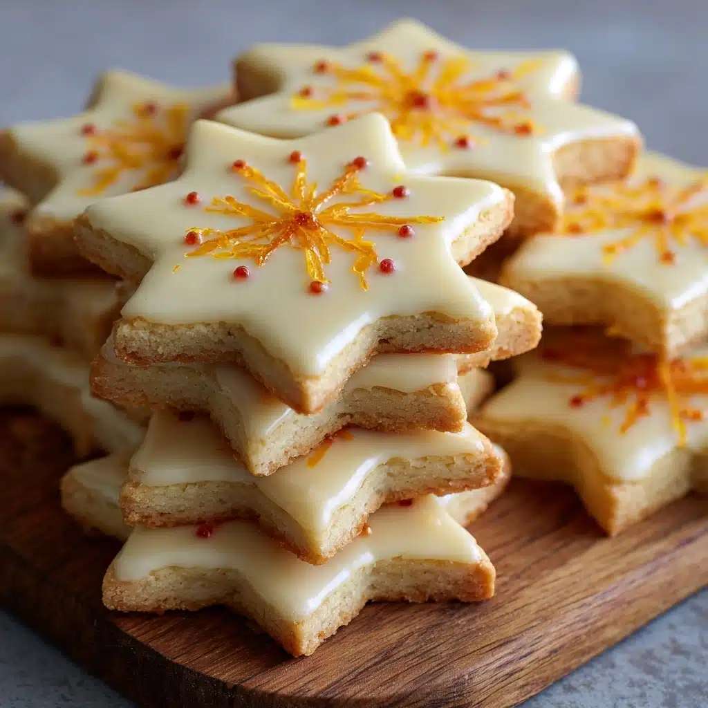Cardamom Shortbread Cookies with Orange Glaze Recipe