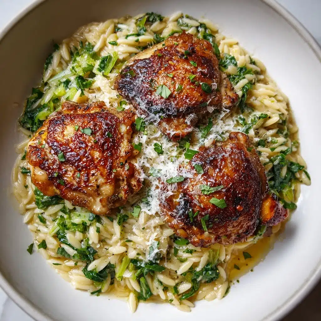 Tender Chicken Orzo with Parmesan Finish for Quick Weeknight Meals Recipe - Recipe Image
