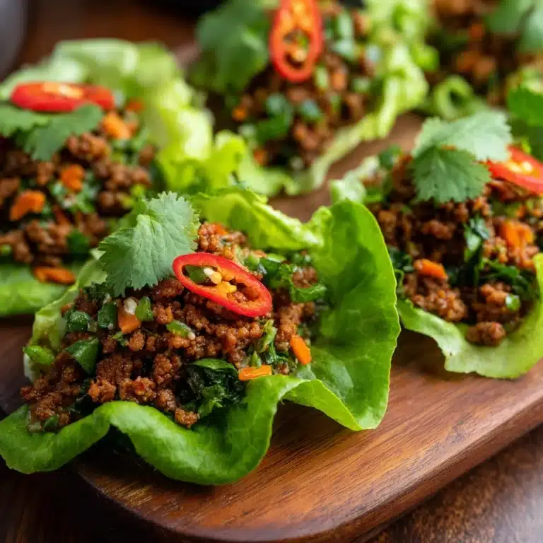 Easy Chicken Larb Lettuce Wraps to Try Today Recipe