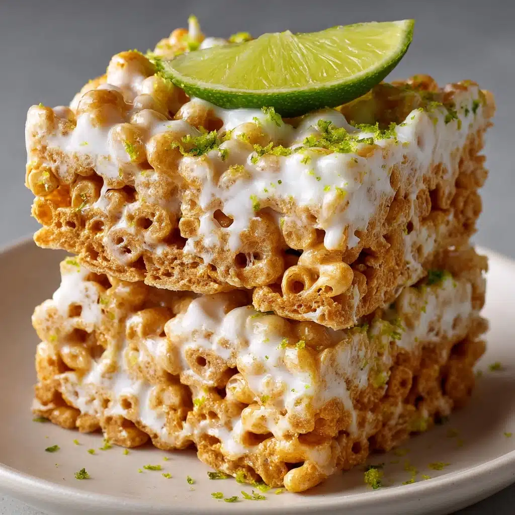 Key Lime Pie Rice Krispie Treats Recipe - Recipe Image