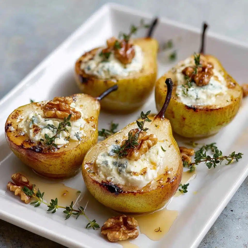 Elegant Blue Cheese Stuffed Pears Recipe