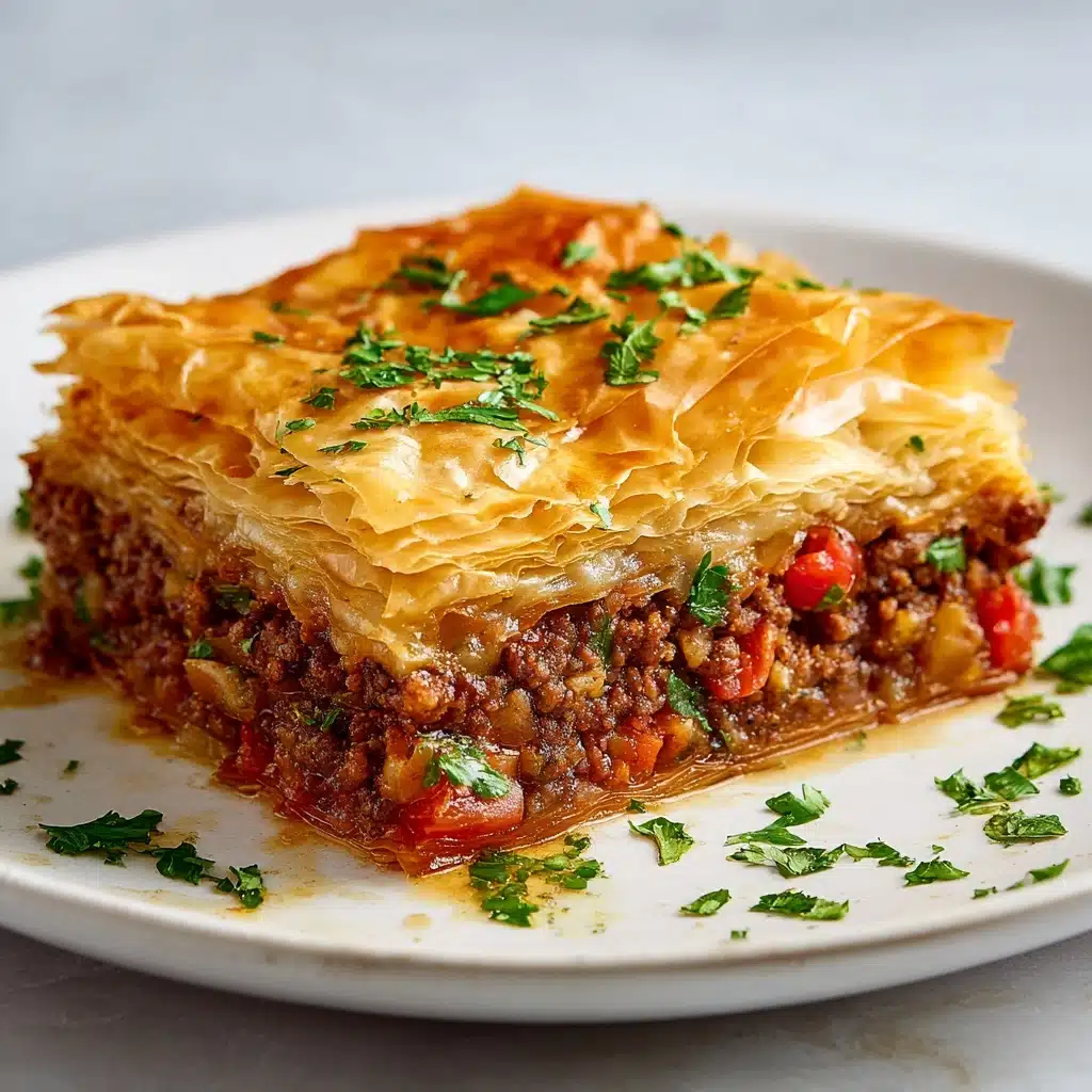 Greek Phyllo Meat Pie Recipe