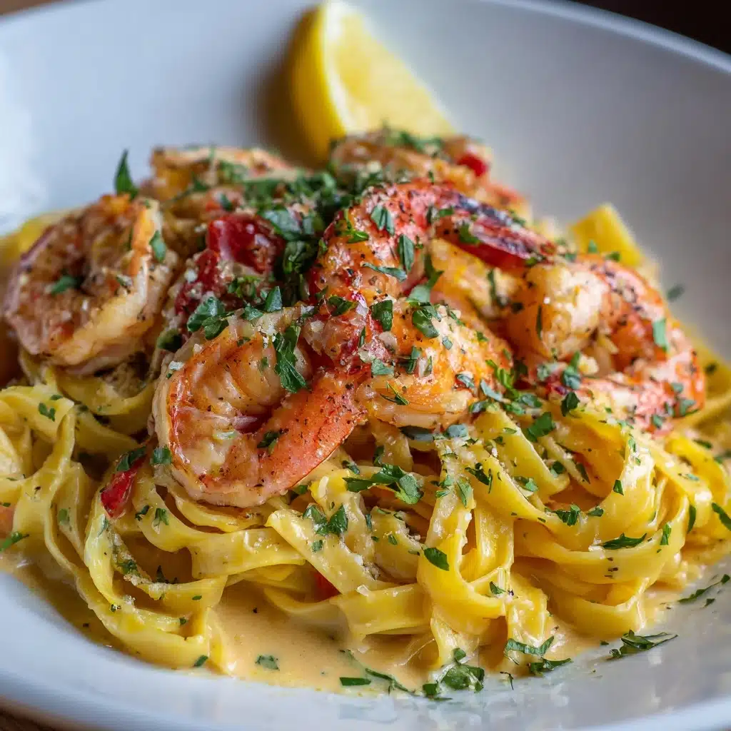 Lemon Pepper Lobster Shrimp Pasta Recipe