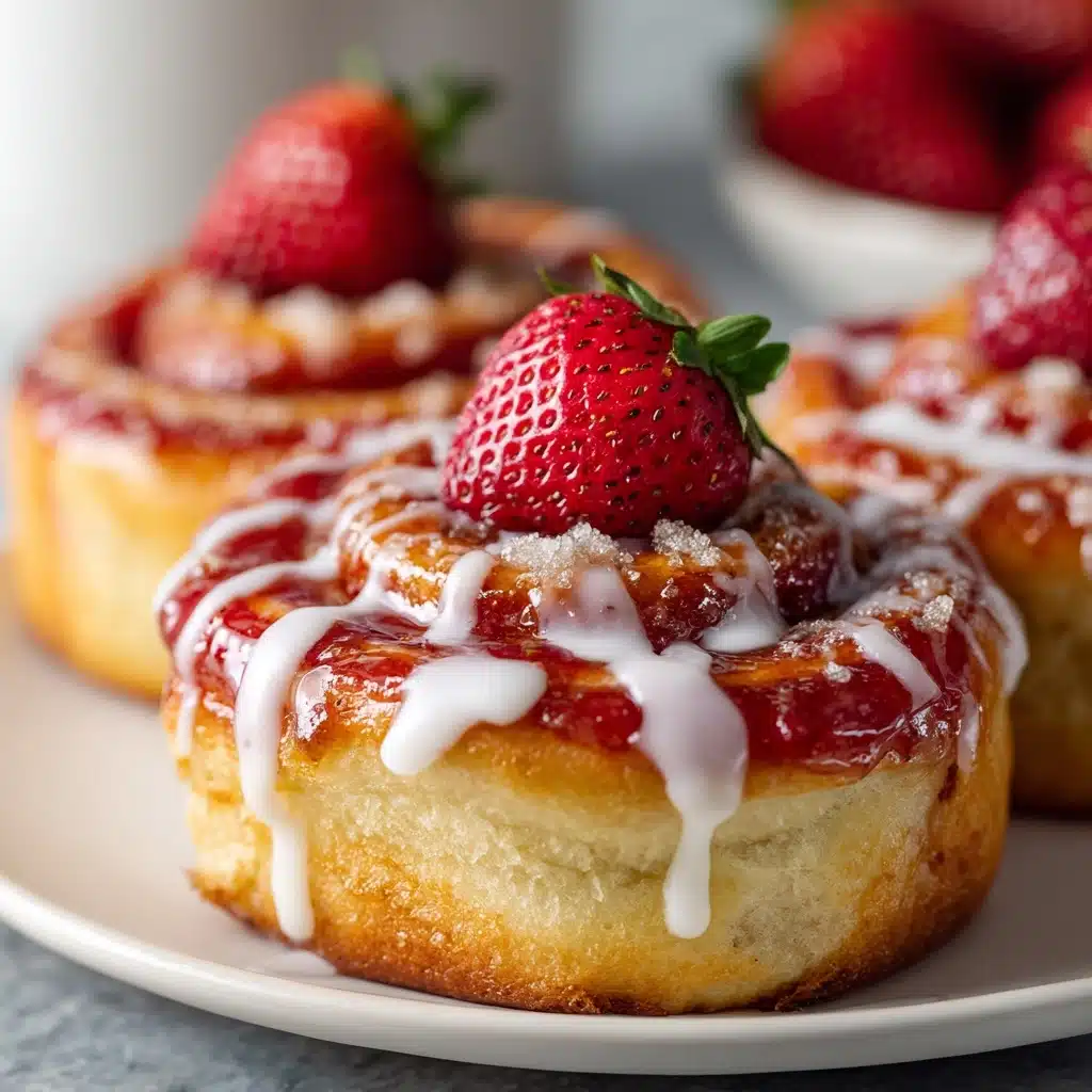 Strawberry Cheesecake Cinnabon Rolls Recipe - Recipe Image