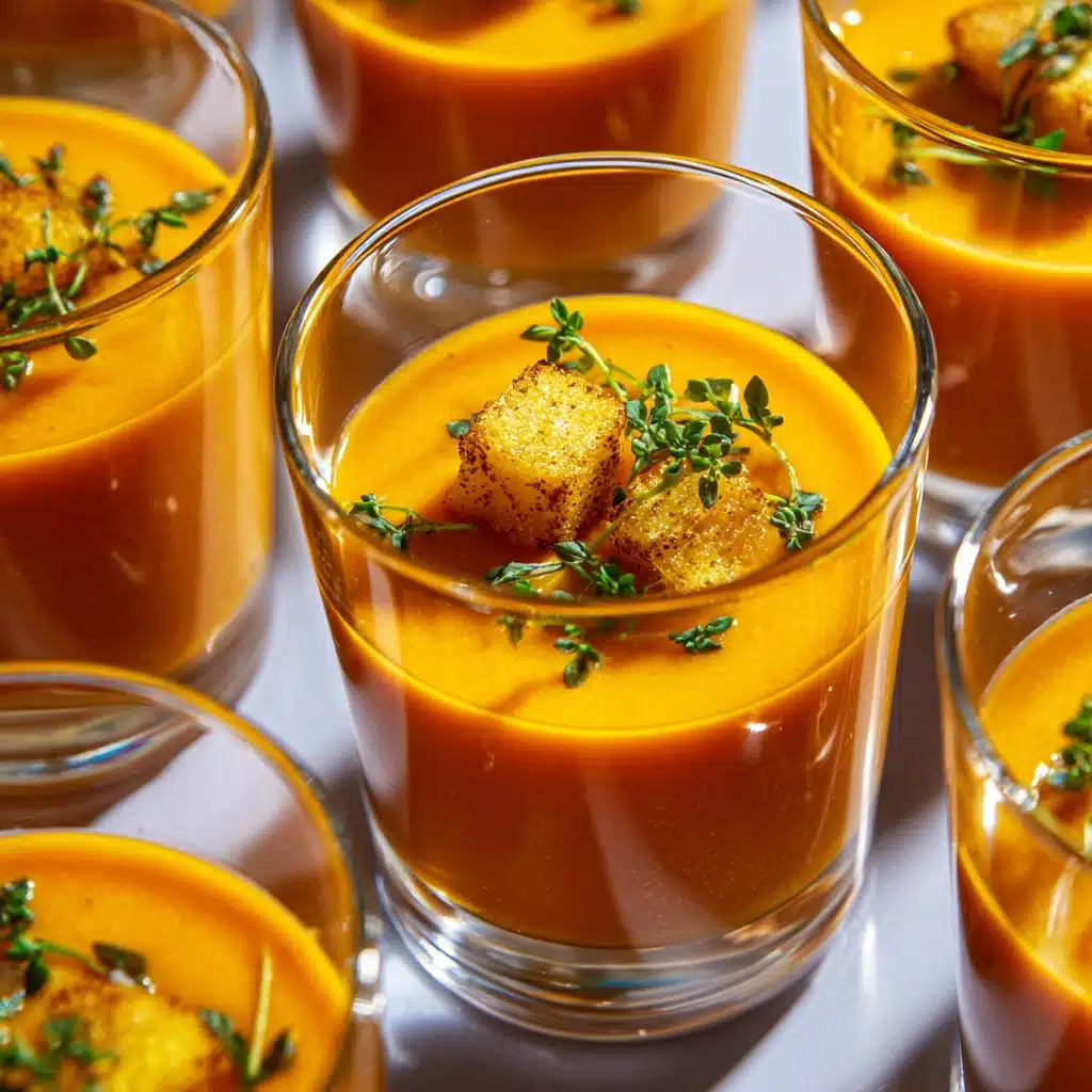 Thai Pumpkin Soup Shooters: A Perfect Party Appetizer Recipe - Recipe Image