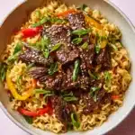 Mongolian Beef Stir-Fry with Ramen Recipe
