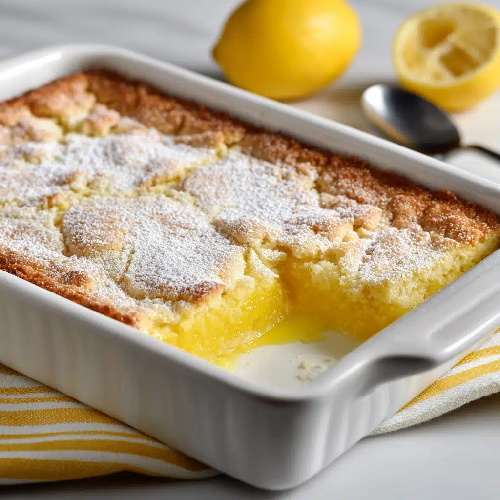 Magic Lemon Cobbler Recipe - Recipe Image